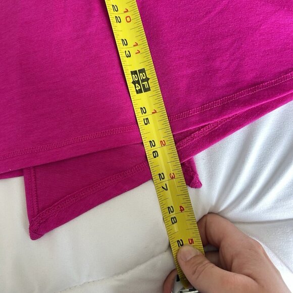 Athleta Tank Top Womens XS Drape Open Back Scoop Neck Sleeveless Magenta Pink - Picture 4 of 5